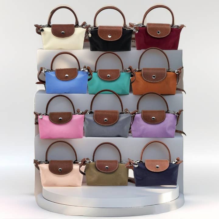 Mala a Tiracolo Pequena de Nylon com Fecho de Correr e Aba por atacado de Hatzzi