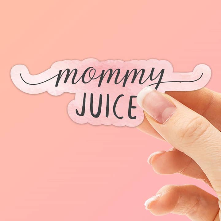 Mommy Juice Wine Sticker, Mini Decal for Wine Glass for wholesale by Sentinel Supply