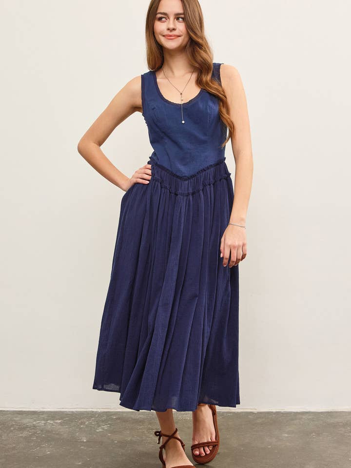 BASKISCHE TAILLENFRANSENKANTE STUFENKLEID für den Großhandel von Mustard Seed