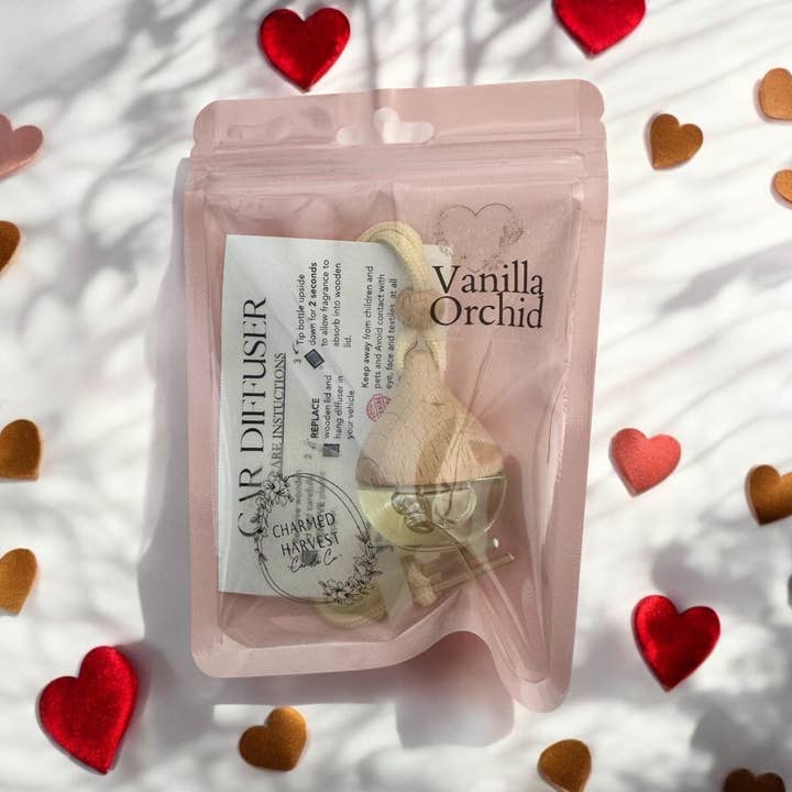 Charmed Harvest - Wholesale Car Freshener - Unisex - Vanilla Orchid -- Glass Bottle Car Freshener 6ml 2