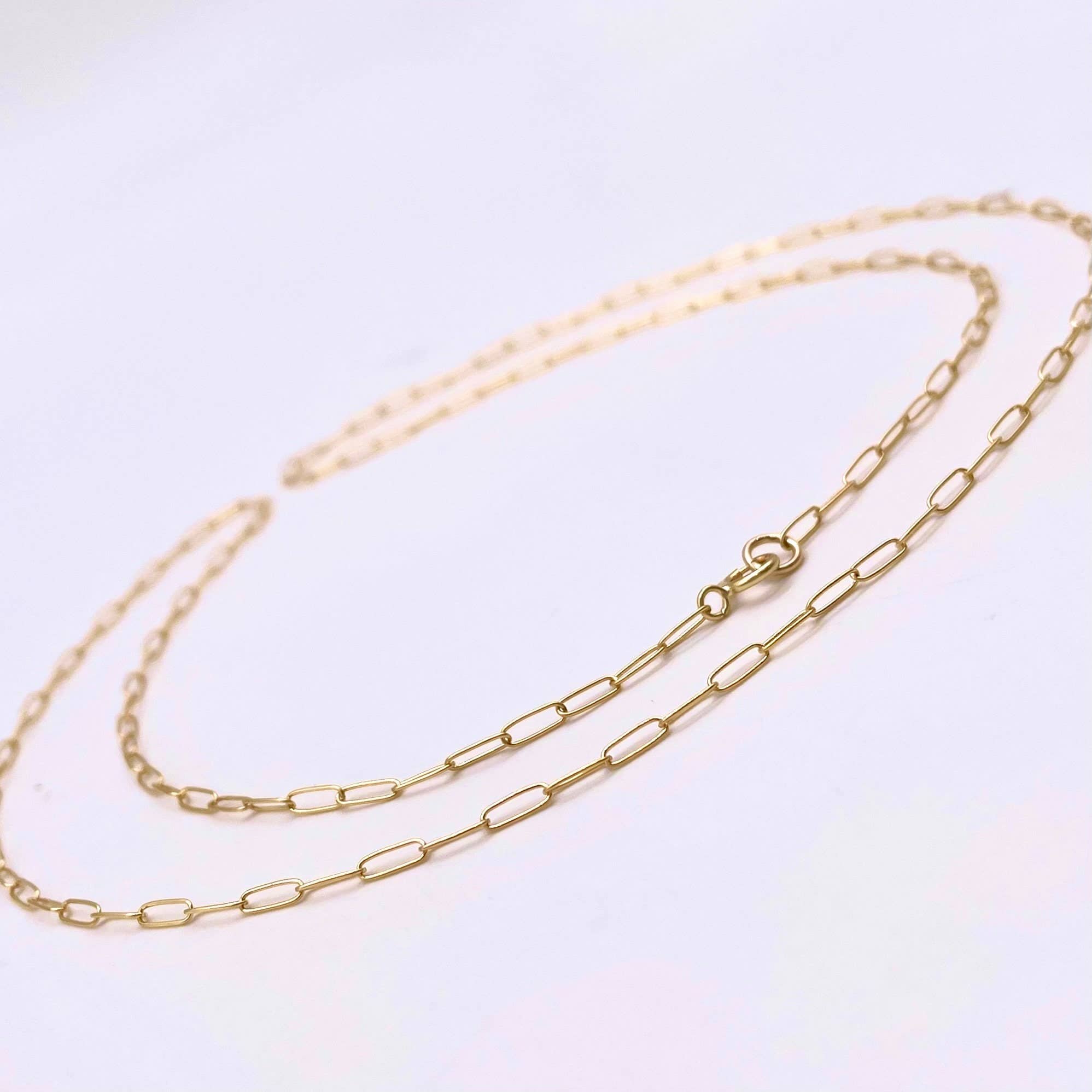 Cali Findings - Wholesale Link & Chain Necklace - 14K Gold Filled 2mm Round Paperclip, Elongated Cable Link3