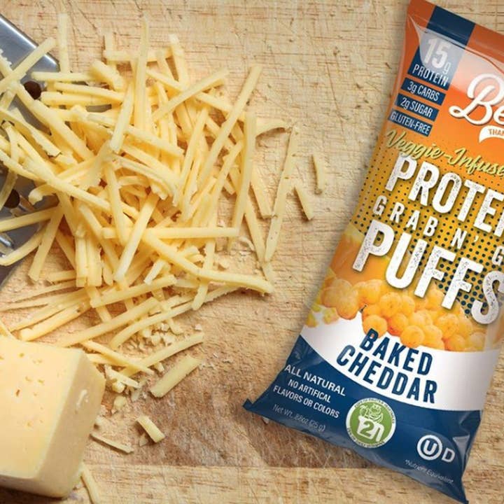Better Than Good Foods - Wholesale Puffed Snack - BTG Keto Protein Puffs - 8pk Baked Cheddar1