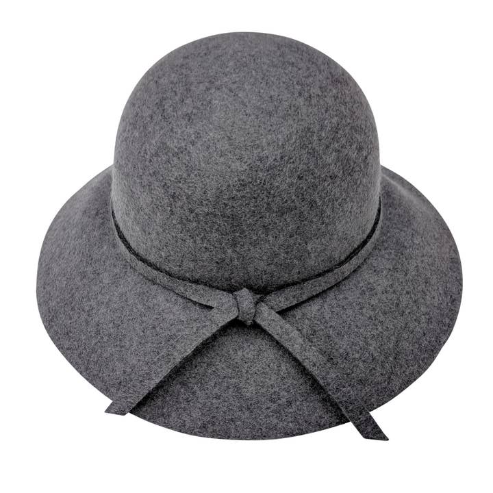 Women's Stylish Wool Bowler Hat for wholesale by Chloe & Lex
