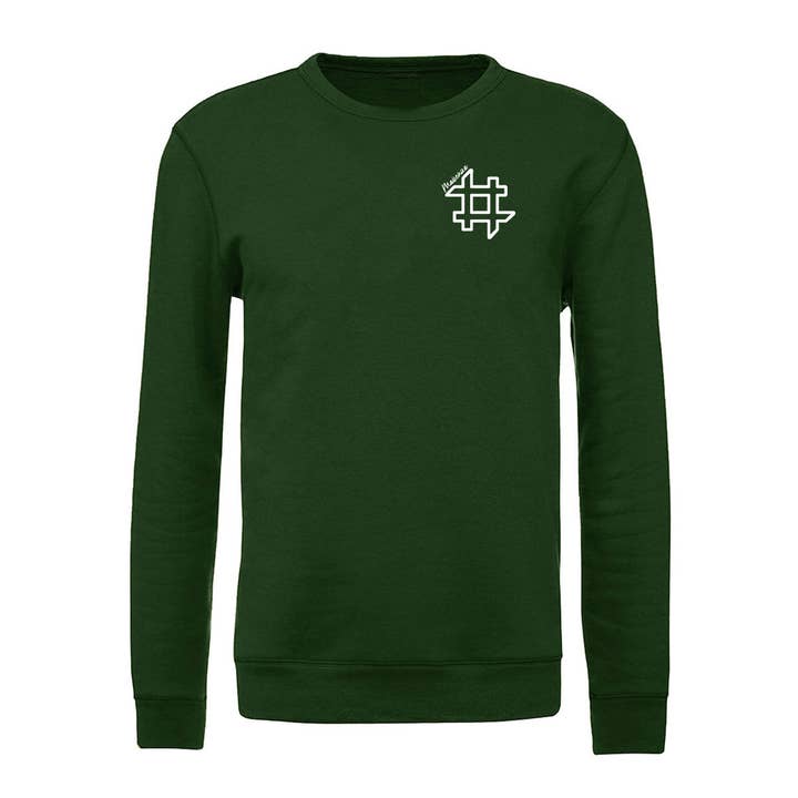 Men's Crewneck Sweatshirt FDM - Bottle Green for wholesale by #MAISENZA