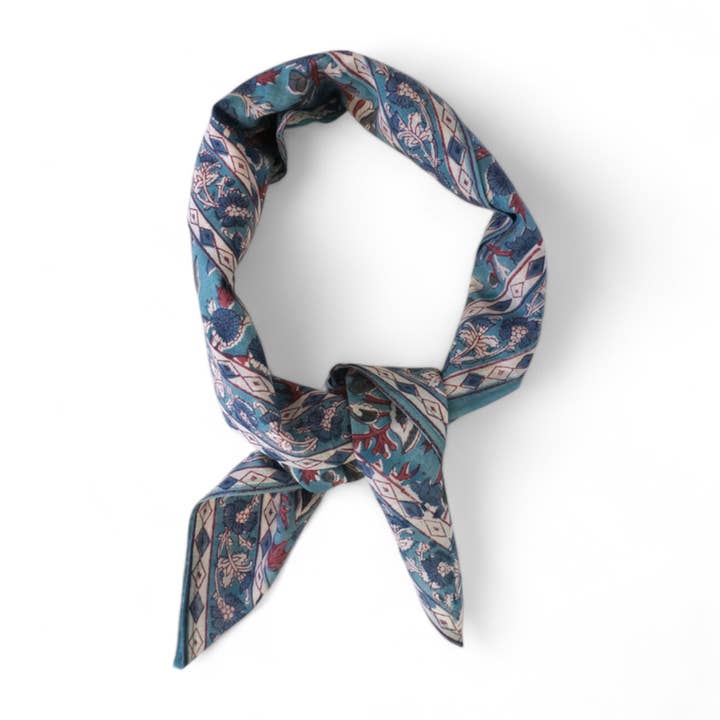 Claire Beaugrand - Wholesale Scarf - Women's - "Raja" block-printed scarf1