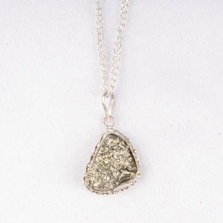 Soothing Crystals - Wholesale Pendant/Charm Necklace - Crystal Pendant | Pyrite Pendant | Wealth & Protection6