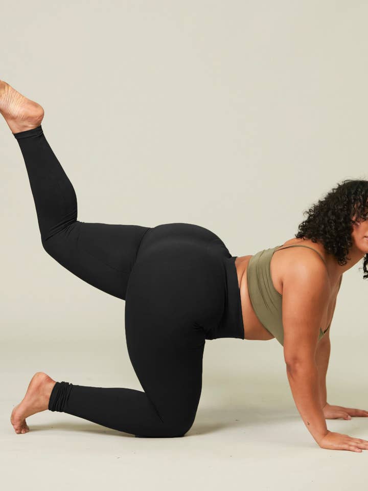 Babes - Wholesale Athletic/Lounge Leggings - Women's - The Cotton Tummy Control Legging (black)2