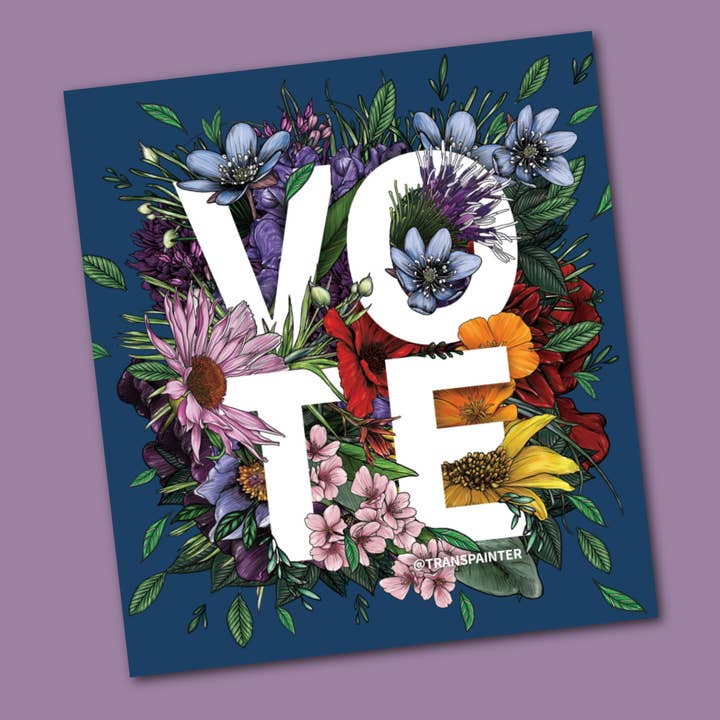 Adesivo VOTA | Adesivi per il voto | Giorno delle elezioni per la vendita all'ingrosso da parte di Transpainter