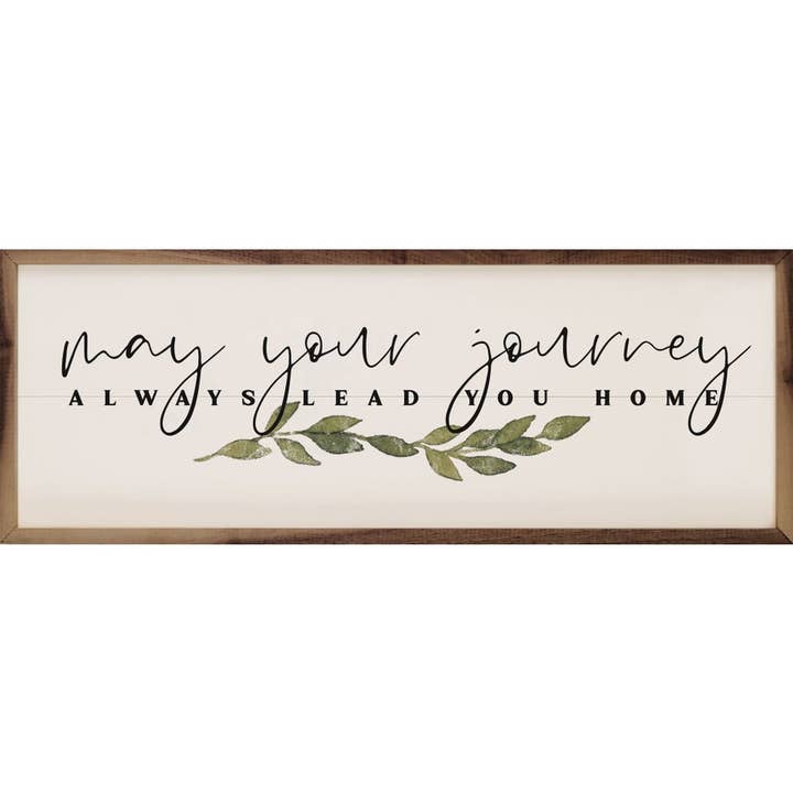 May Your Journey Greenery White for wholesale by Kendrick Home