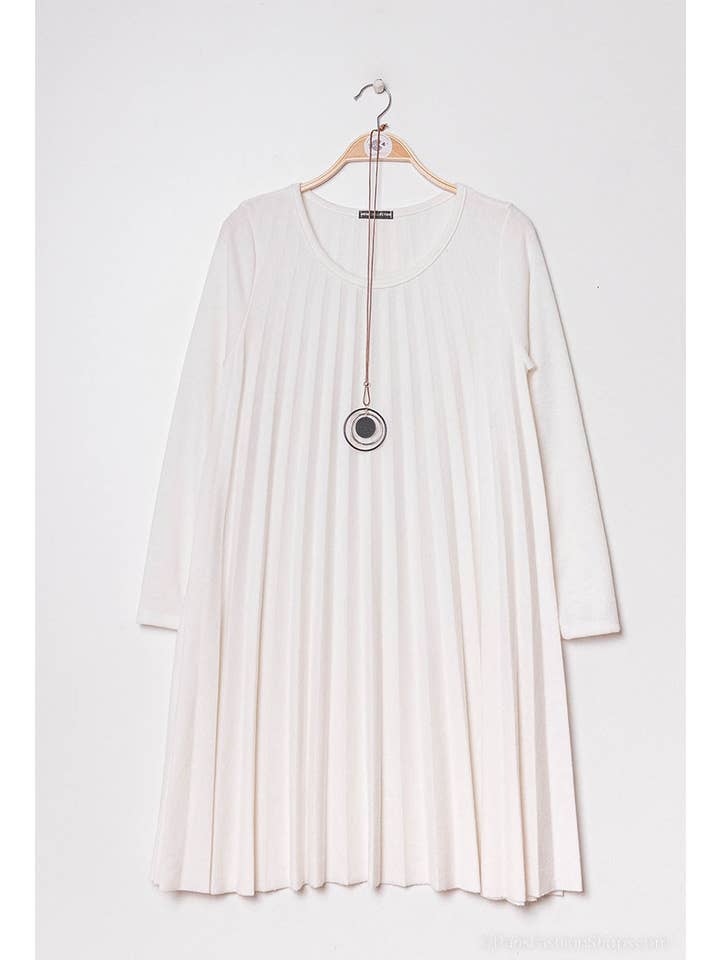 P&R STAR – Großhandel Kleid – Damen – Plissiertes Strickkleid27