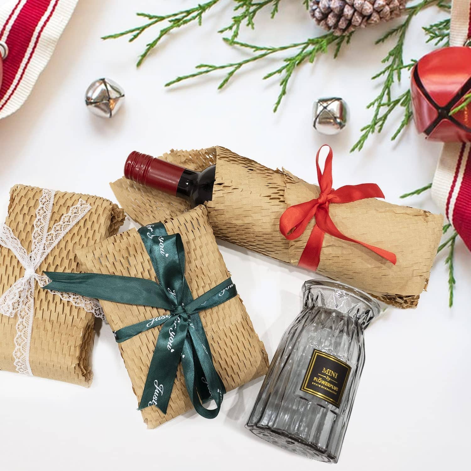 IPACKNOW INC - Wholesale Wrapping Paper Roll - Bulk 15 Inches x 820 feet Honeycomb Packing Paper Wrap Roll 3