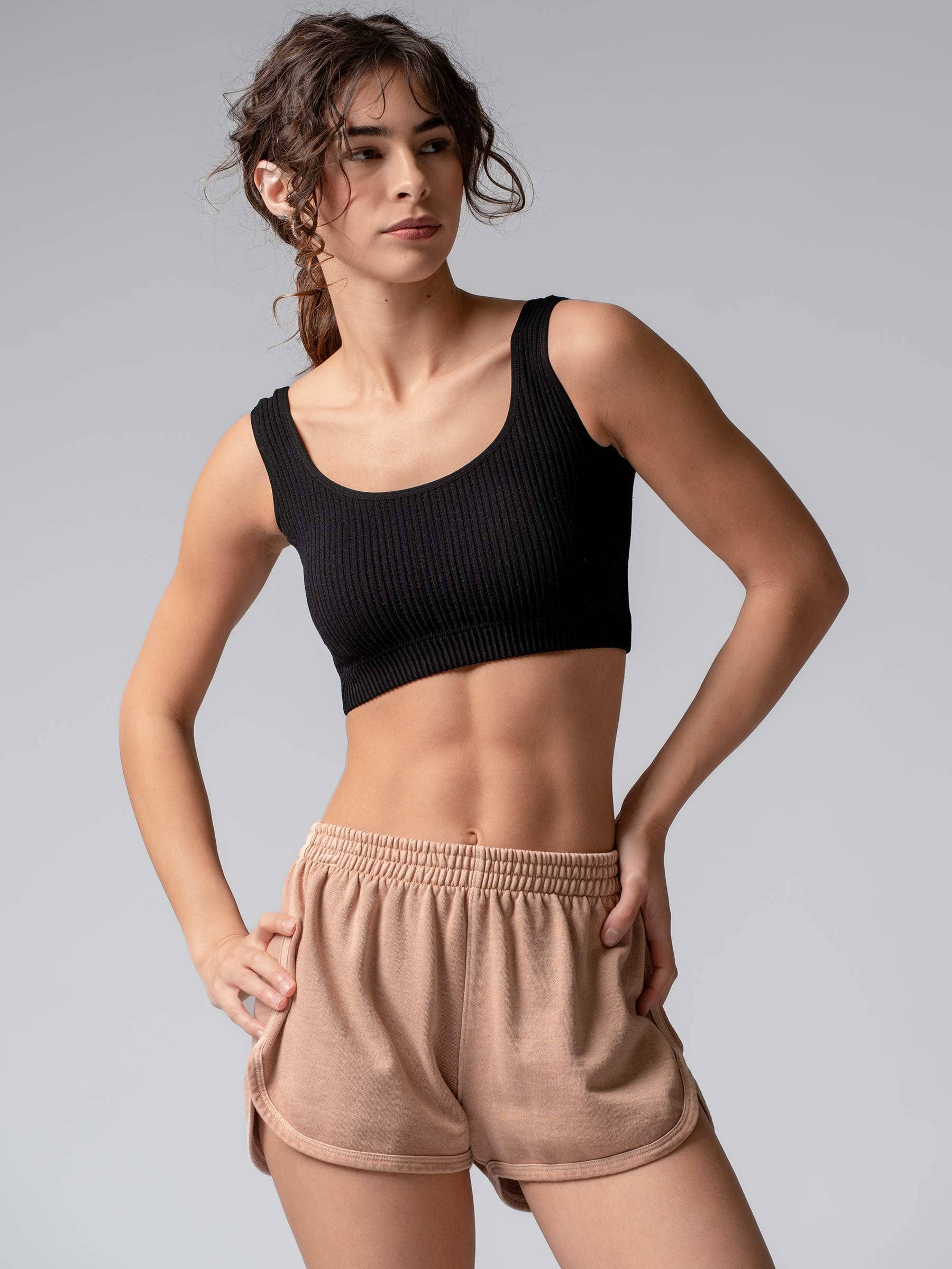 Urban Daizy - Wholesale Tank Top - Women's - Ribbed Seamless Bralette Crop Tank Top3