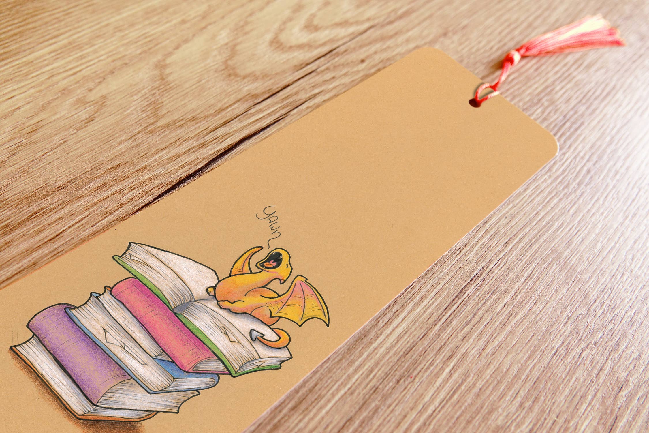 Digitaldreamcloud - Wholesale Bookmark - Boekenlegger met kwastje boeken draak 4