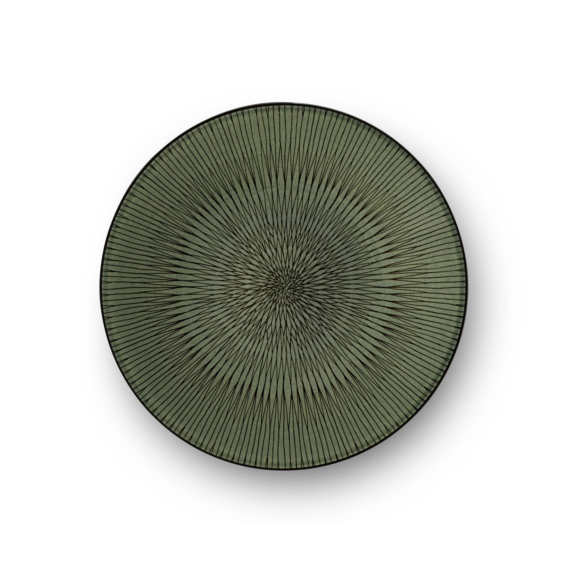 Amefa Couzon – Prato por atacado – Prato de grés Hypnose Kaki - Médard de Noblat1