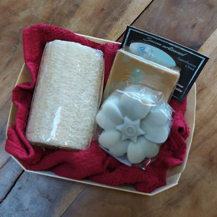 Coffret avec serviette invité pour la vente par Free Mousse