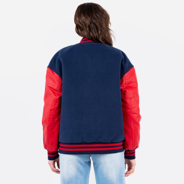 American Bazi - Wholesale Varsity/Baseball Jacket - Women's - ATLANTA VARSITY JACKETS-RJK9411ATL2