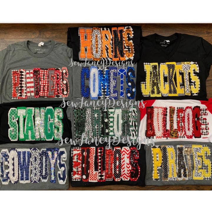 Sew Fancy Designs - Wholesale T-shirt – women's - Double Stacked Spirit Shirt