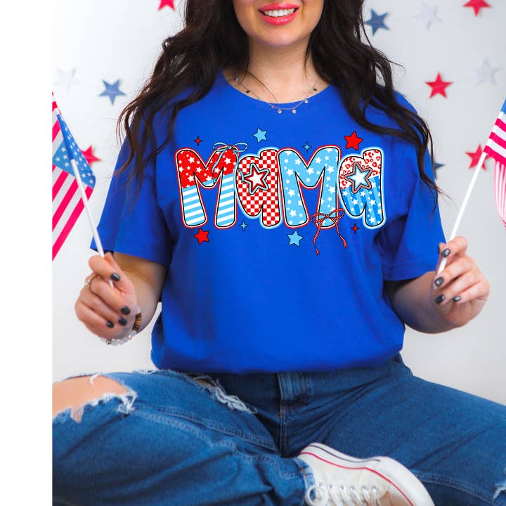Patriotic Mama Bubble - Tee for wholesale by Cash & Drix Wholesale