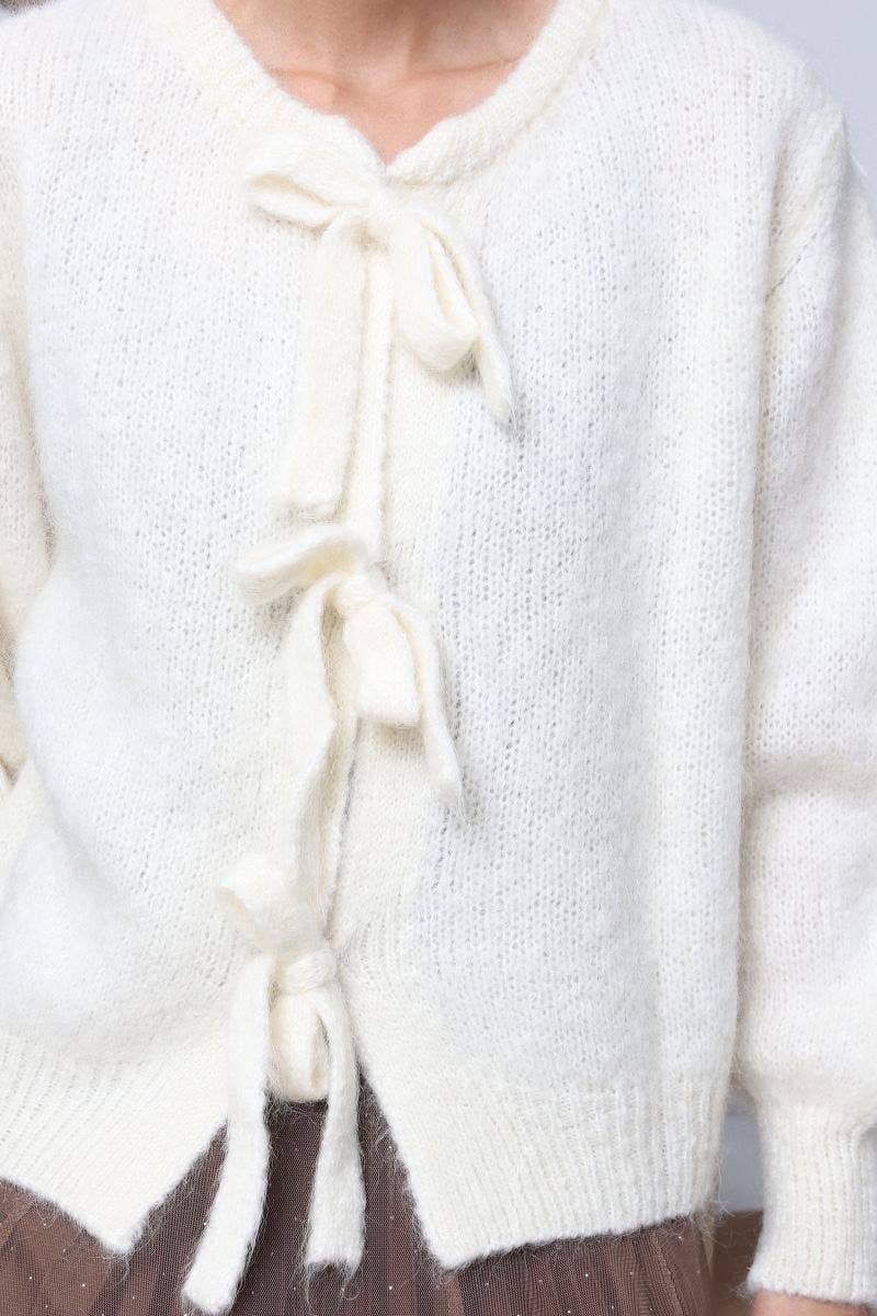 Orice – Cardigan - Mulher por atacado – Cardigã de malha de lã Mohair outono - Orice13