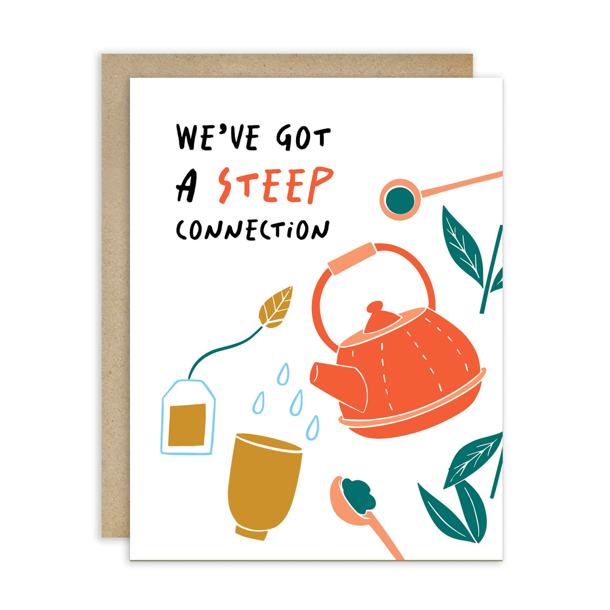 Cute Asian Cards - Wholesale Friendship Card - Steep Connection | Unique Chinese Gong Fu Green Tea Asian Greeting Card0