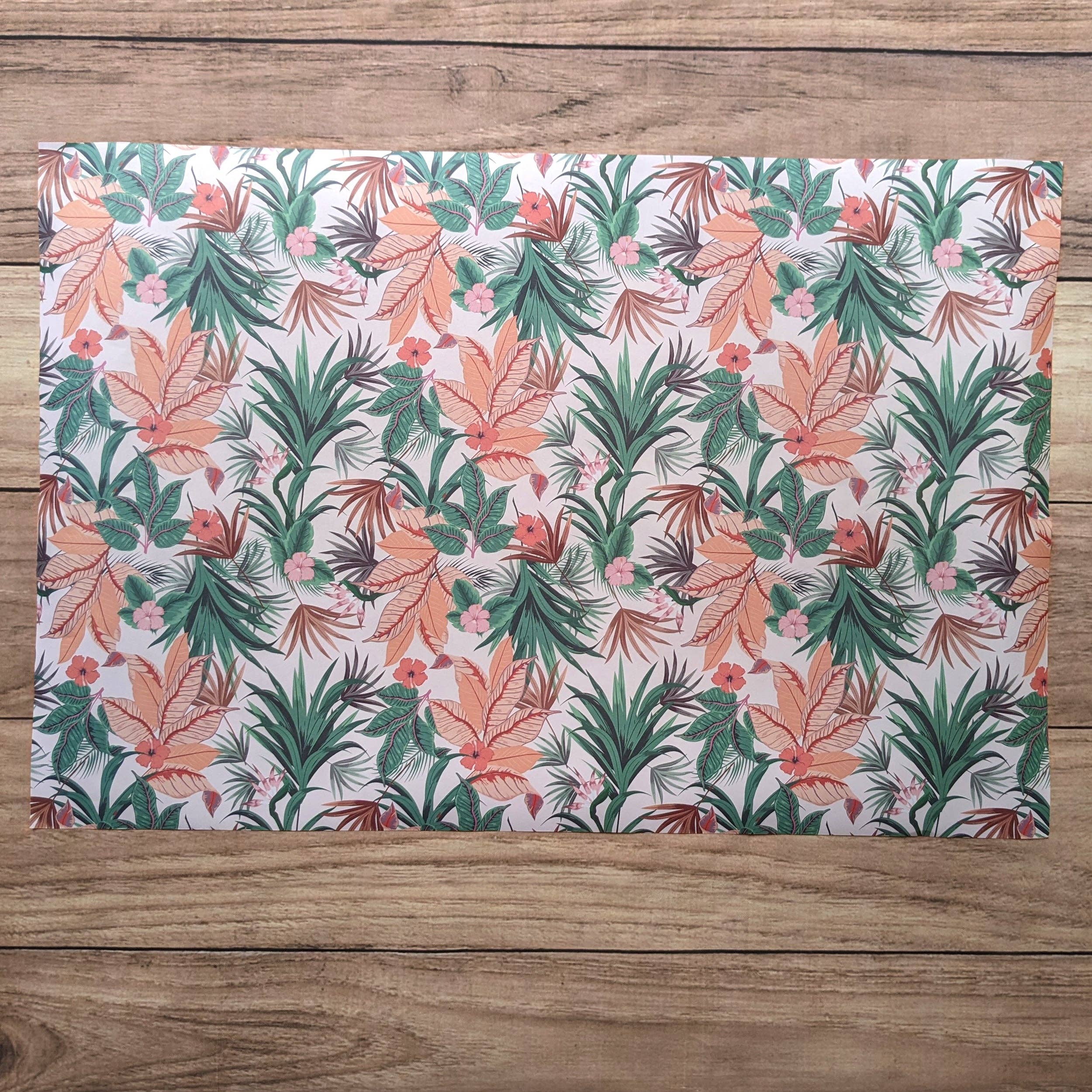 Robert Frederick Ltd - Wholesale Drawer Liner - Scented Drawer Liner - Set of 5 Honey & Blossom - Tropical Design3