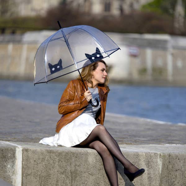 SMATI - Wholesale Umbrella - Unisex - Transparent Umbrella Resistant Cat and Dog3