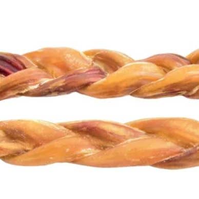 Willy's Wags Natural Pet Treats - Wholesale Pet Treats - Dog - Triple Braided Bully Sticks 6 Inch Thick