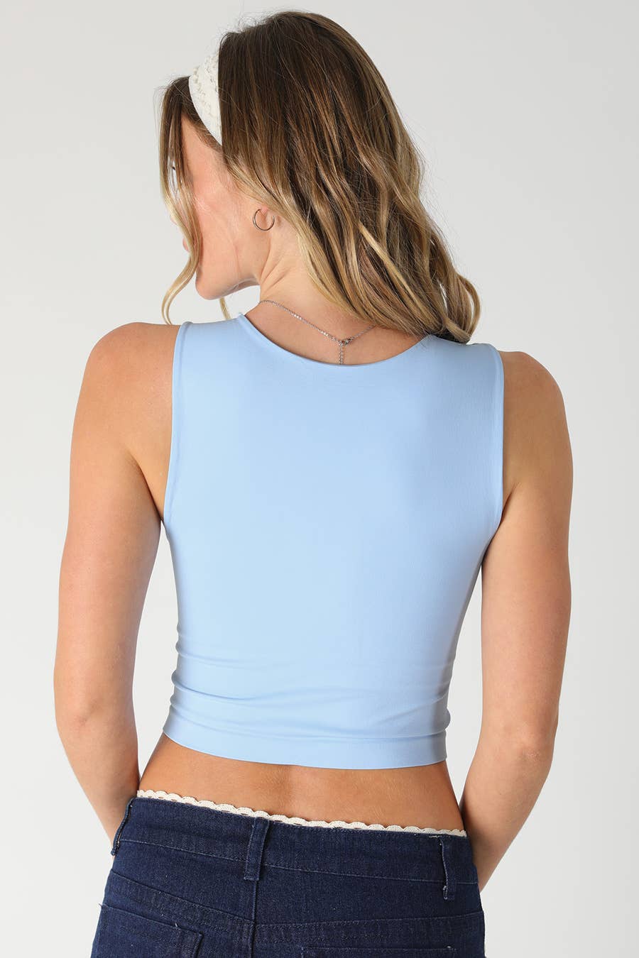 NIKIBIKI - Wholesale Knit Top - Women's - NS8370 - Clean Line Crew Neck Crop Top8