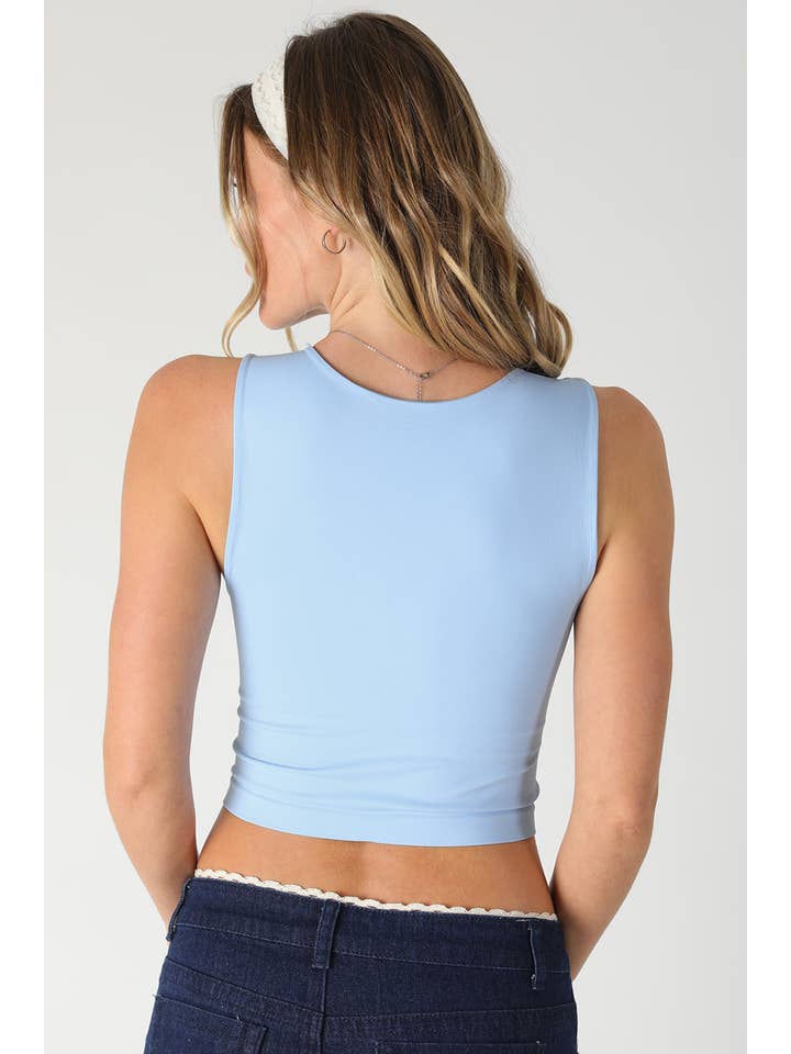 NIKIBIKI - Wholesale Knit Top - Women's - NS8370 - Clean Line Crew Neck Crop Top8