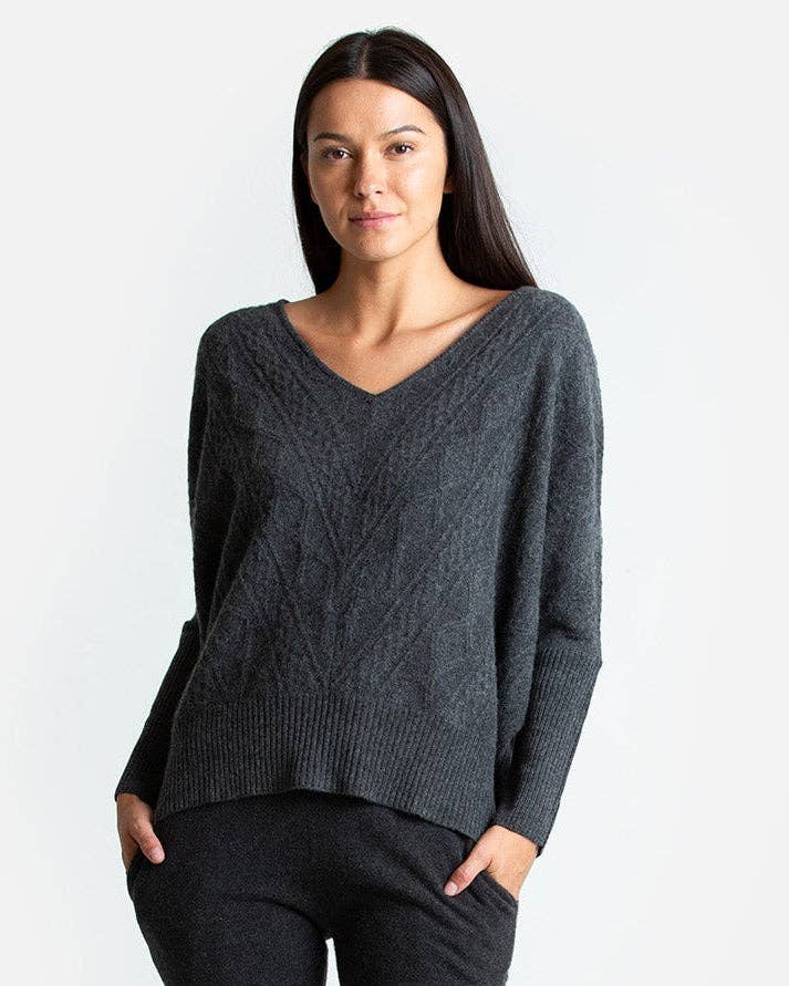 QUINN - Wholesale Knit Sweater - Women's - Cashmere Kendall Oversized Sweater17