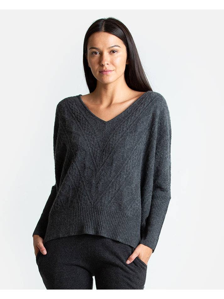 QUINN - Wholesale Knit Sweater - Women's - Cashmere Kendall Oversized Sweater17