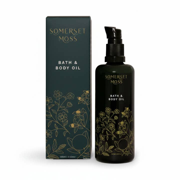 Bath and Body Oil for wholesale by Somerset Moss (No Duties | Ships from CA | USMCA Compliant)