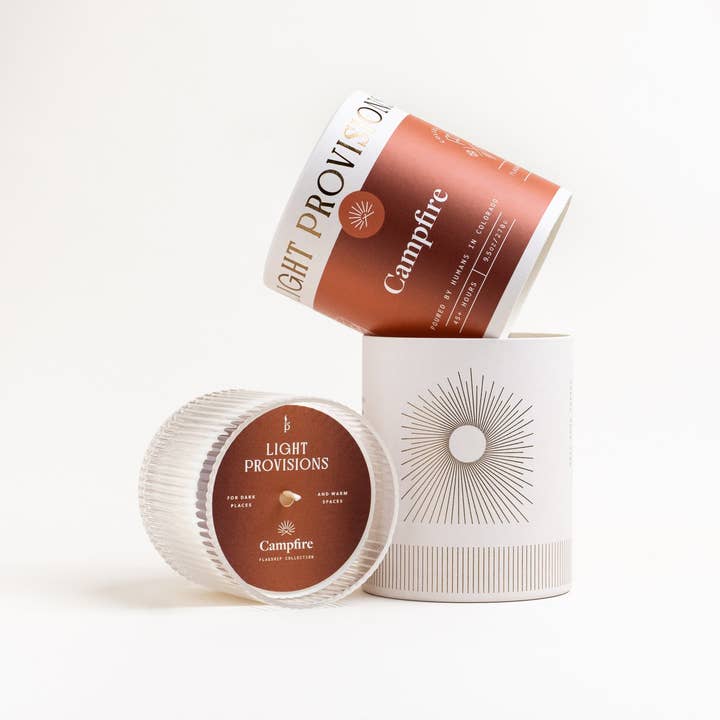 Light Provisions - Wholesale Jar/Filled Candle - 9.5 oz Campfire Candle 3