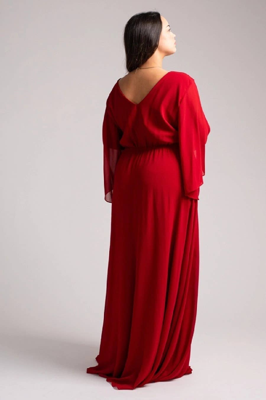 Eva & Lola - Epsilonn - Wholesale Gown - Women's - HM2290QS - Long fluid dress plus sizes9
