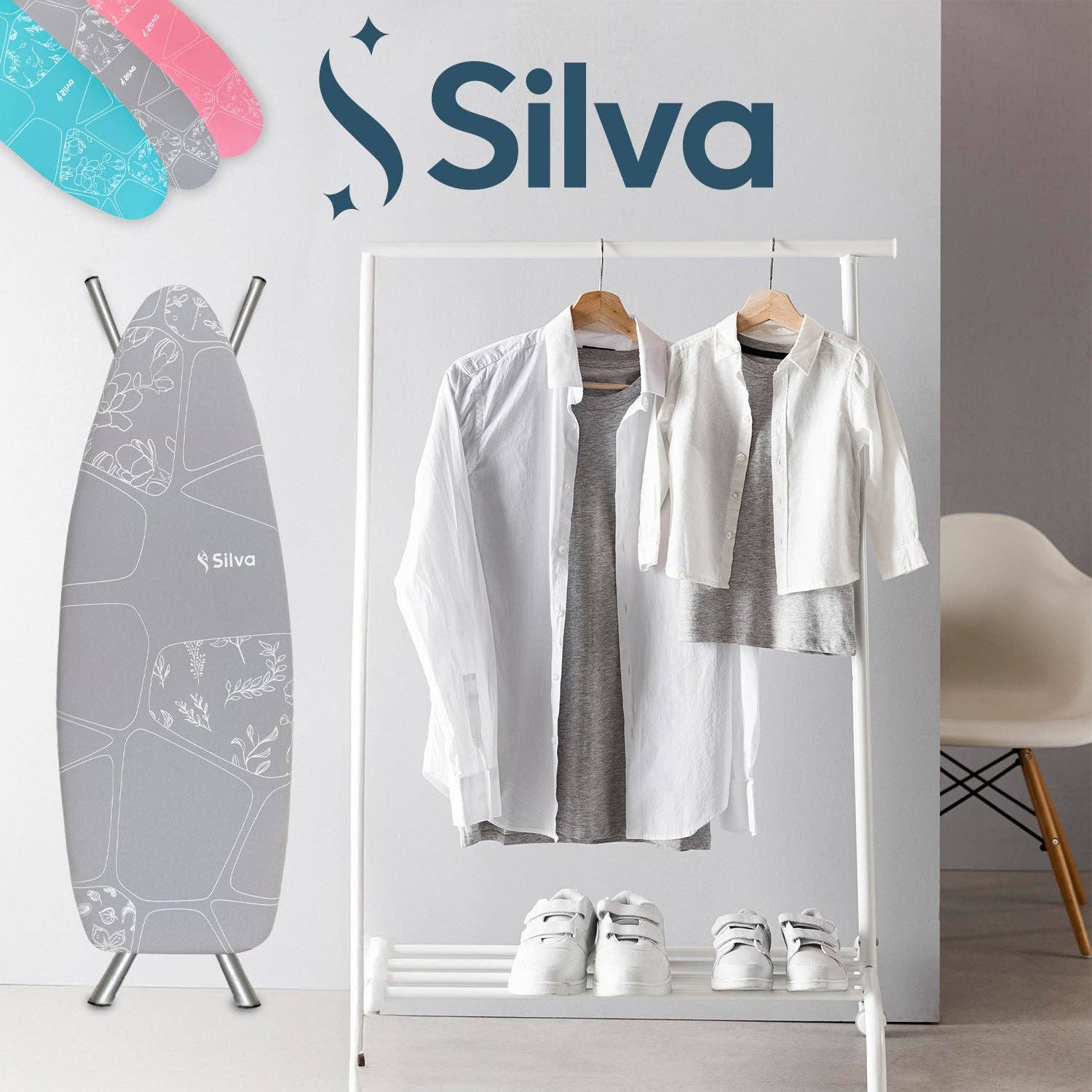 Mevsim Store - Wholesale Ironing board - Silva - Ironing Board Cover - Molton 5mm - Grey2