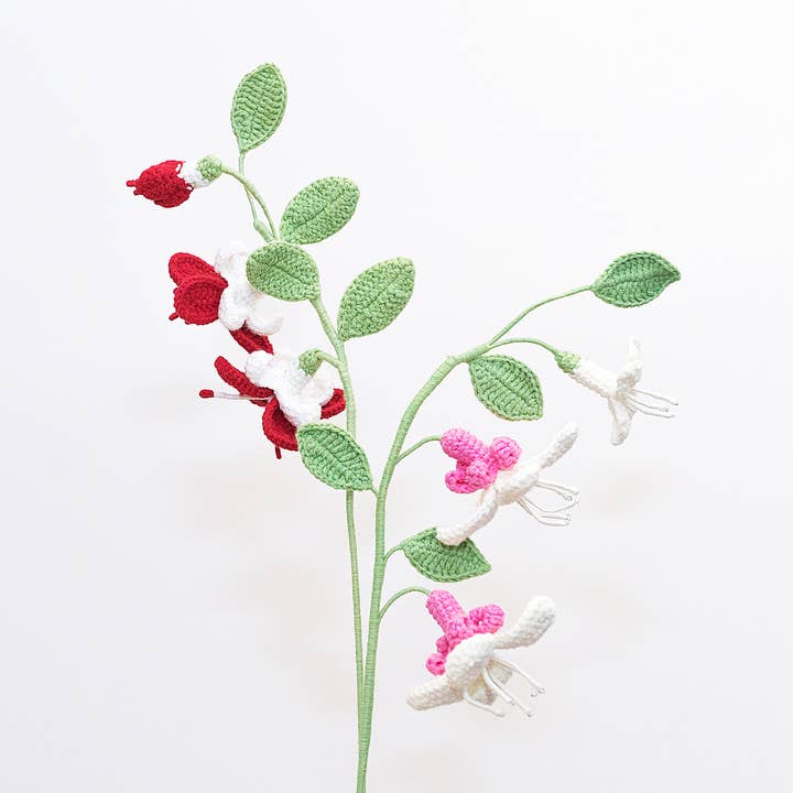 Handmade Crochet Flower- Fuchsia for wholesale by The Way to You