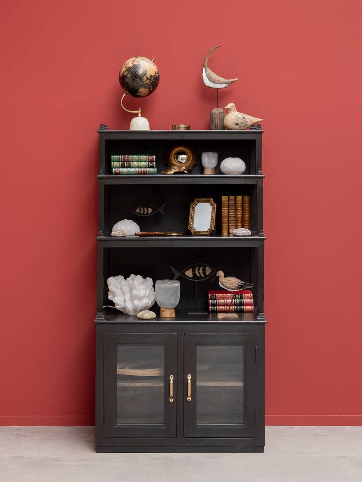 Vitrine en bois avec portes vitrées Auriac pour la vente par Chehoma USA