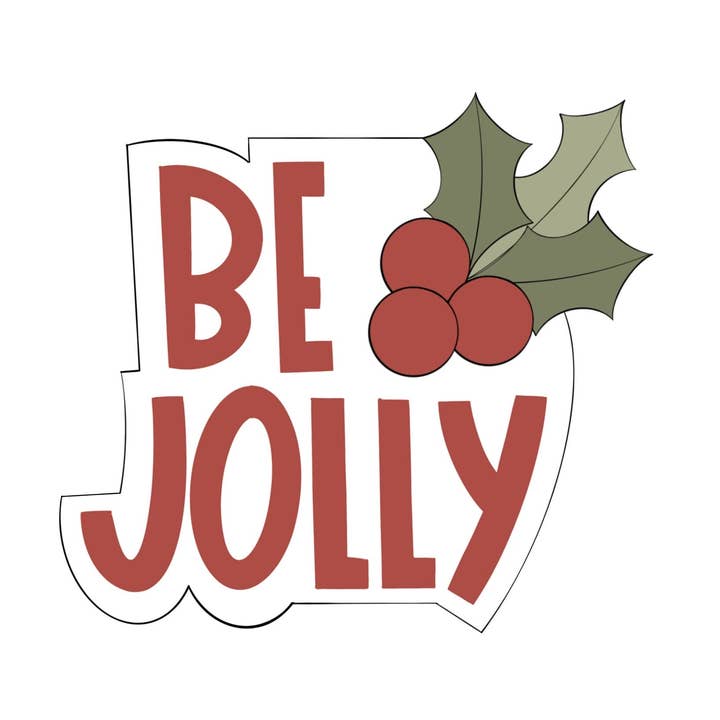 Wees vrolijk met Holly Plaque voor wholesale door Maison’s Custom Cutters