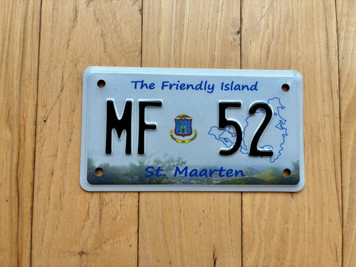 Matrícula de Motocicleta de St. Maarten dos anos 2010 por atacado de RusticPlates