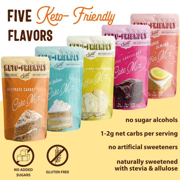 Sweet Logic - Wholesale Cake Mix - Carrot Cake Easy Bake Mix - Keto, Low-Carb, All-Natural9