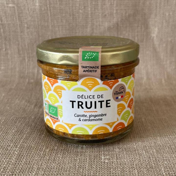 Spalmabile di Trota - Carota, zenzero & cardamomo per la vendita all'ingrosso da parte di La Truitelle