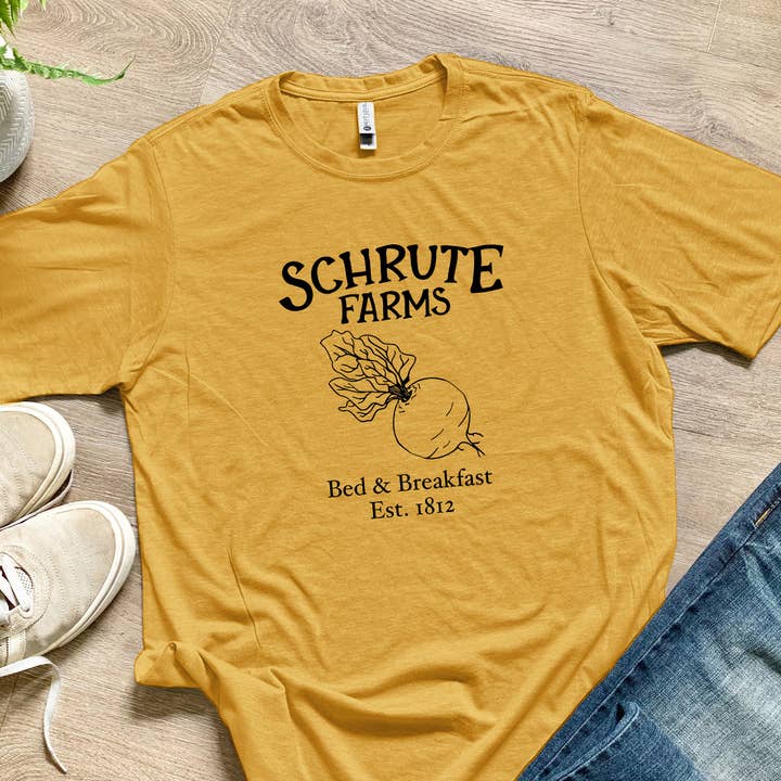 Wholesale Schrute Farms Men's Tee The Office, Gift for Him