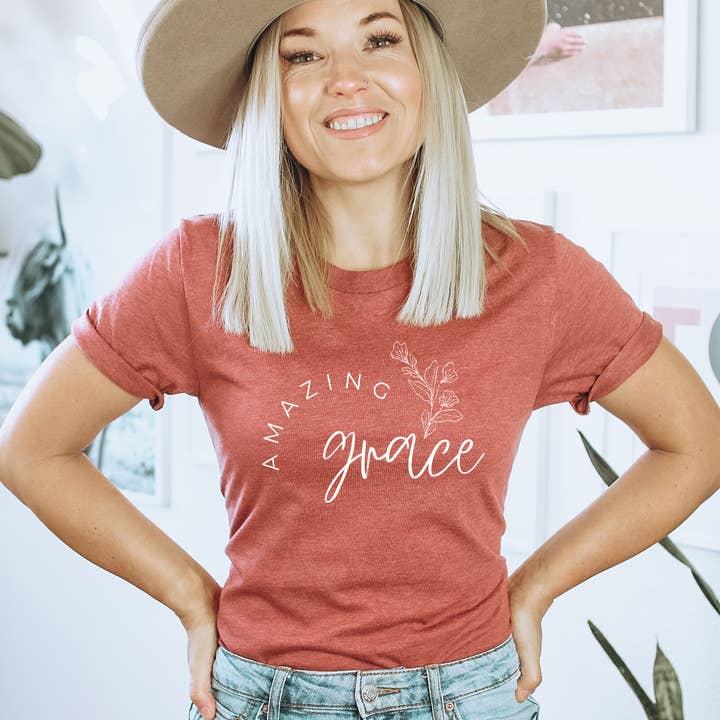 Amazing Grace T-shirt | Graphic Tee for wholesale by KM Clothing