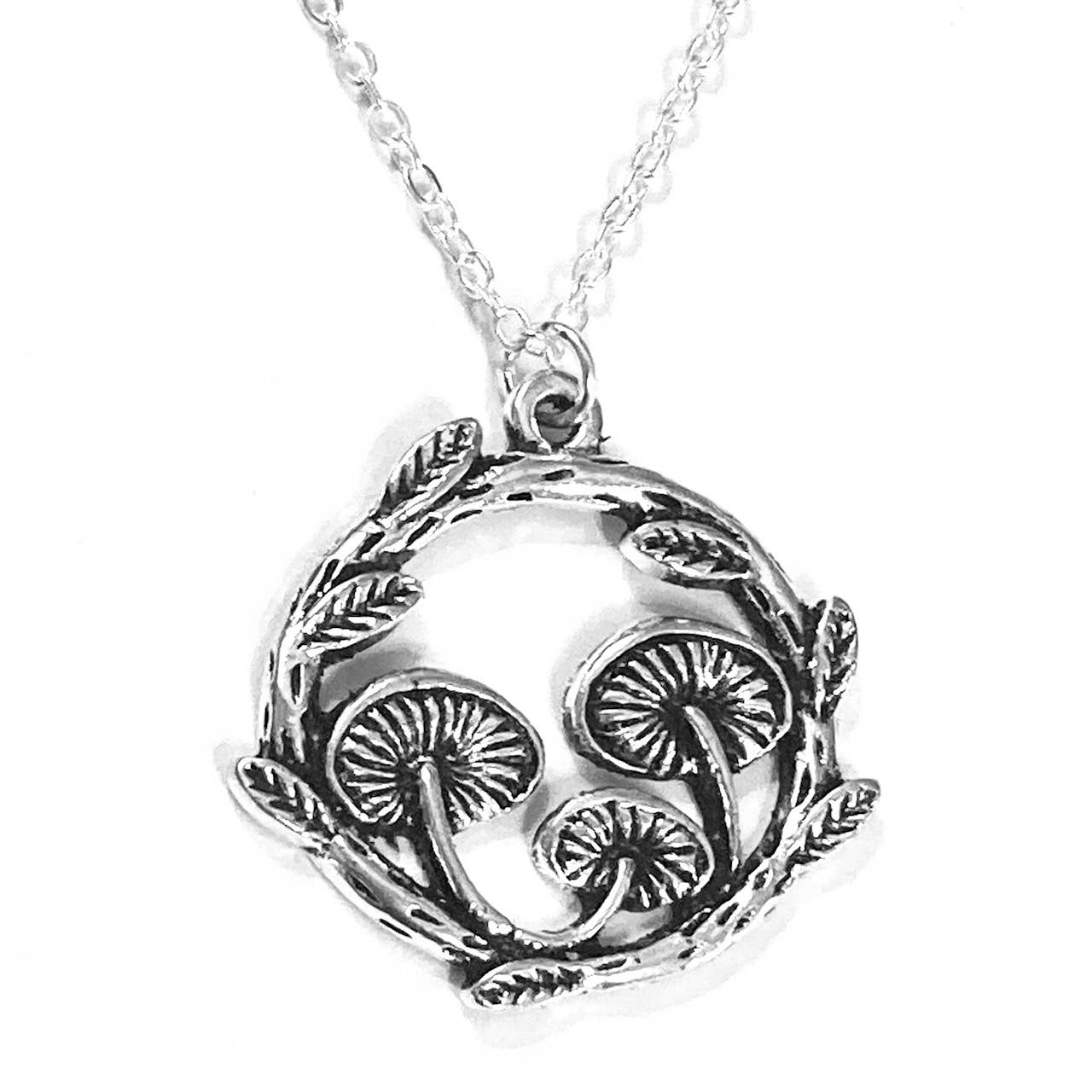 Broken Record Boutique - Wholesale Pendant/Charm Necklace - Silver Boho Pendant Necklace on 18" Chain5