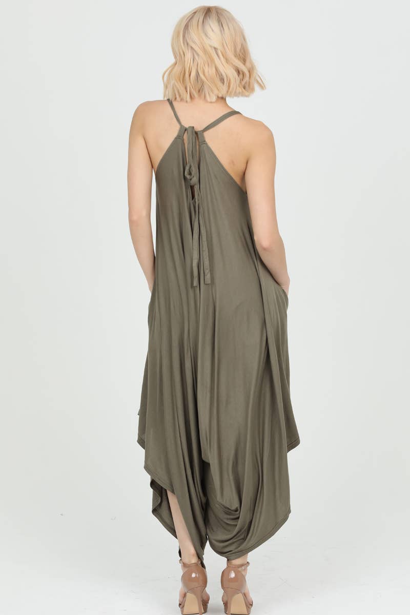 ANGIE – Macacão - Mulher por atacado – Macacão Harem de Tricô X5099-ASIS29