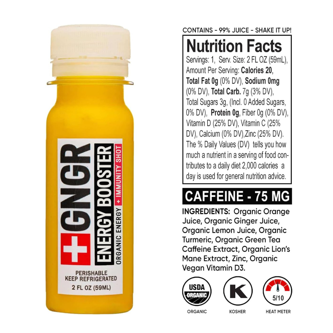 GNGR Labs - Wholesale Wellness Juice/Tonic - Energy Booster Shot: Nootropic Ginger & Turmeric Drink4