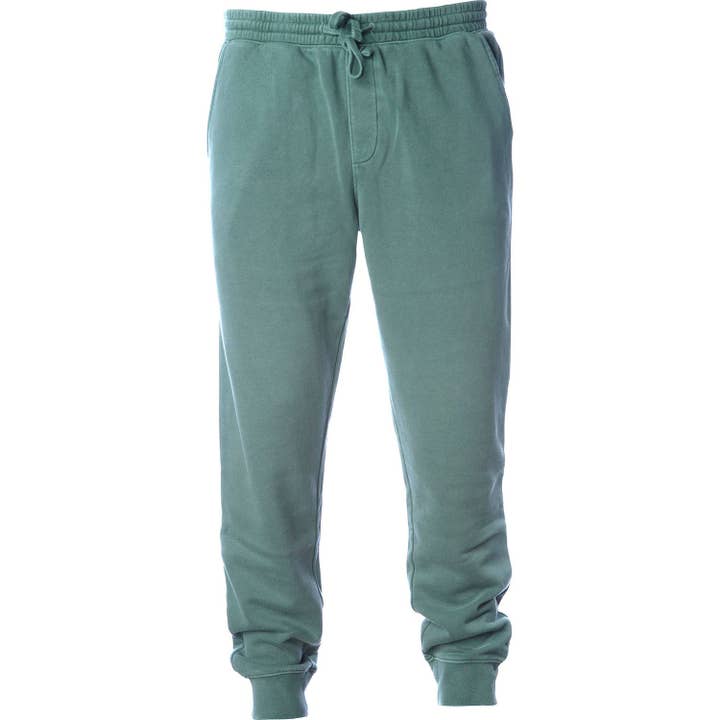 EWC 800G Green Pigment Dyed Joggers for wholesale by Ethan Williams