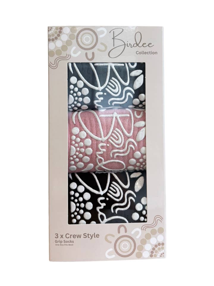 3 Pack Crew Grip Socks (GPB) for wholesale by GSOXS