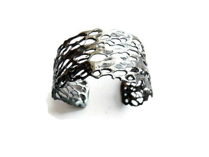 Kimya Joyas - Wholesale Cuff Bracelet - Natural Pattern Silver Cuff Bracelet5