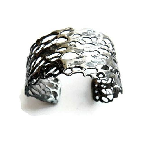 Kimya Joyas - Wholesale Cuff Bracelet - Natural Pattern Silver Cuff Bracelet5
